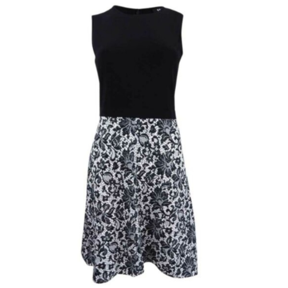 DKNY Lace Print Dress